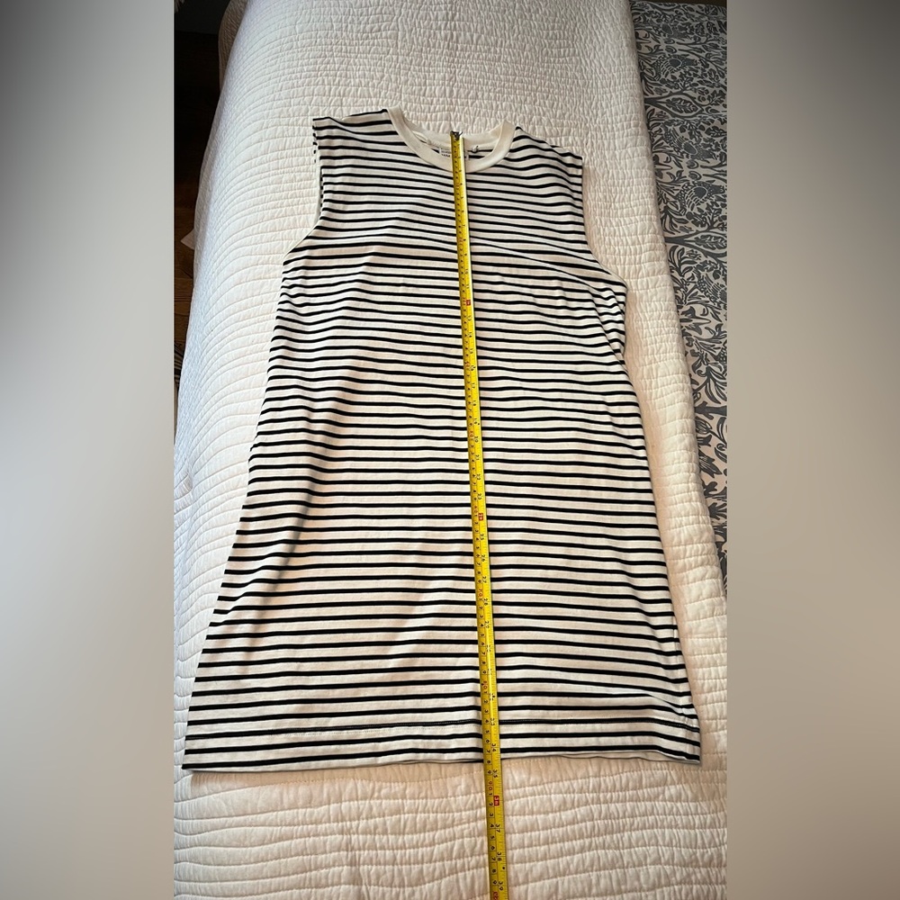 Frank & Oak Black (Navy?) and White Striped Mini Dress